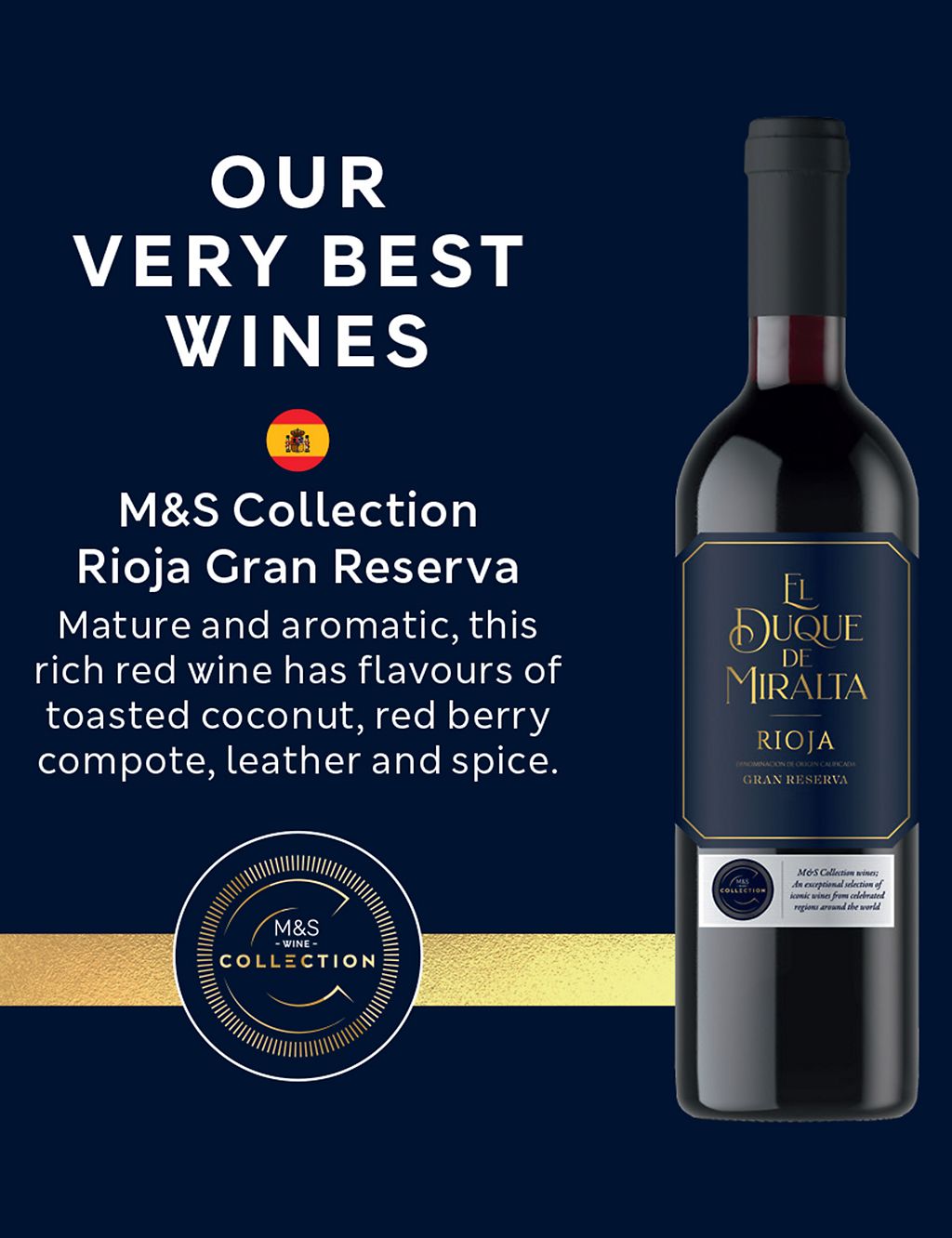 M&S Collection Rioja Gran Reserva El Duque de Miralta - Case of 6 GOODS M&S   