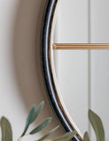 Rocca round hanging wall mirror 60cm, imported from the UK