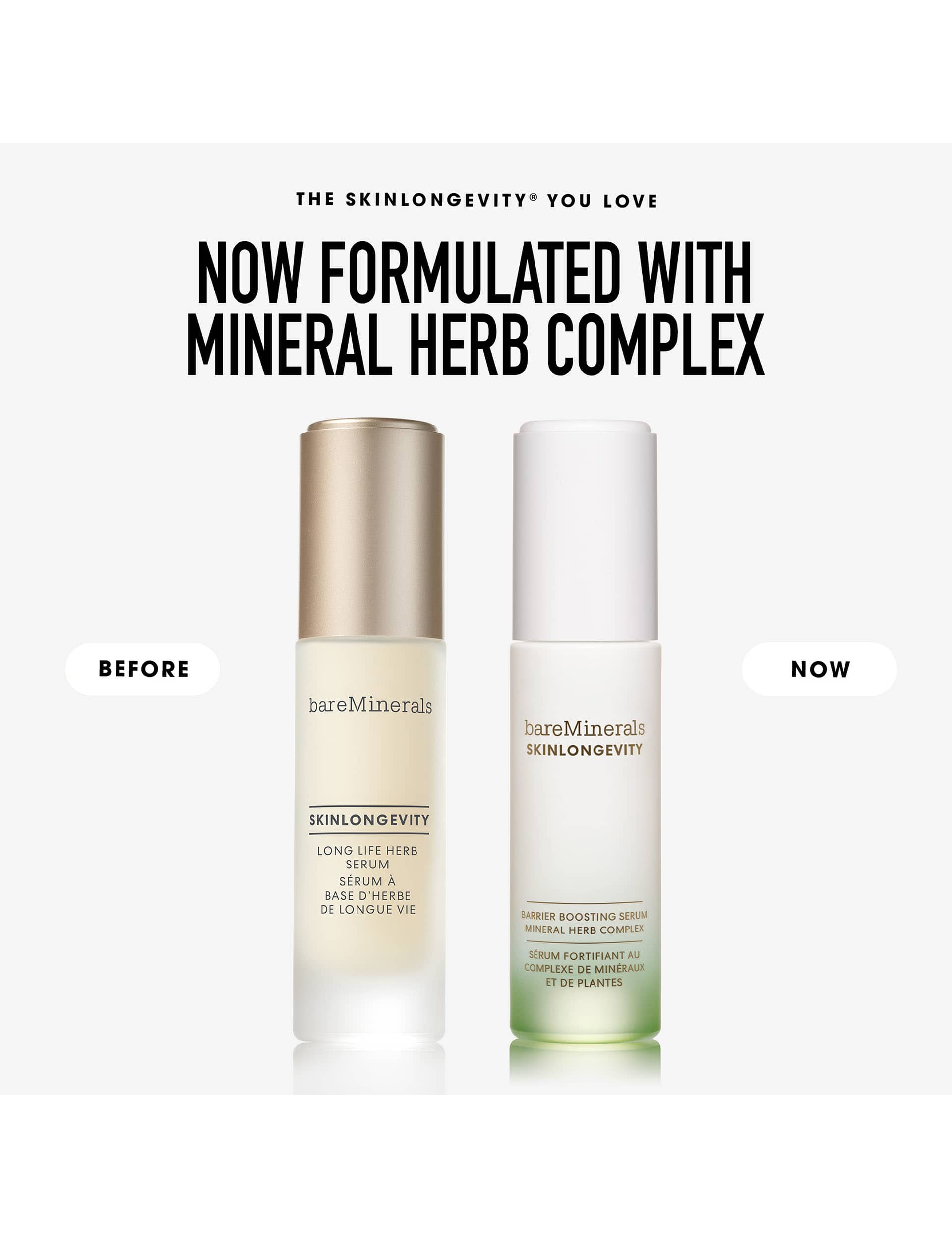 bareMinerals SKINLONGEVITY barrier boosting serum 50ml, imported from the UK
