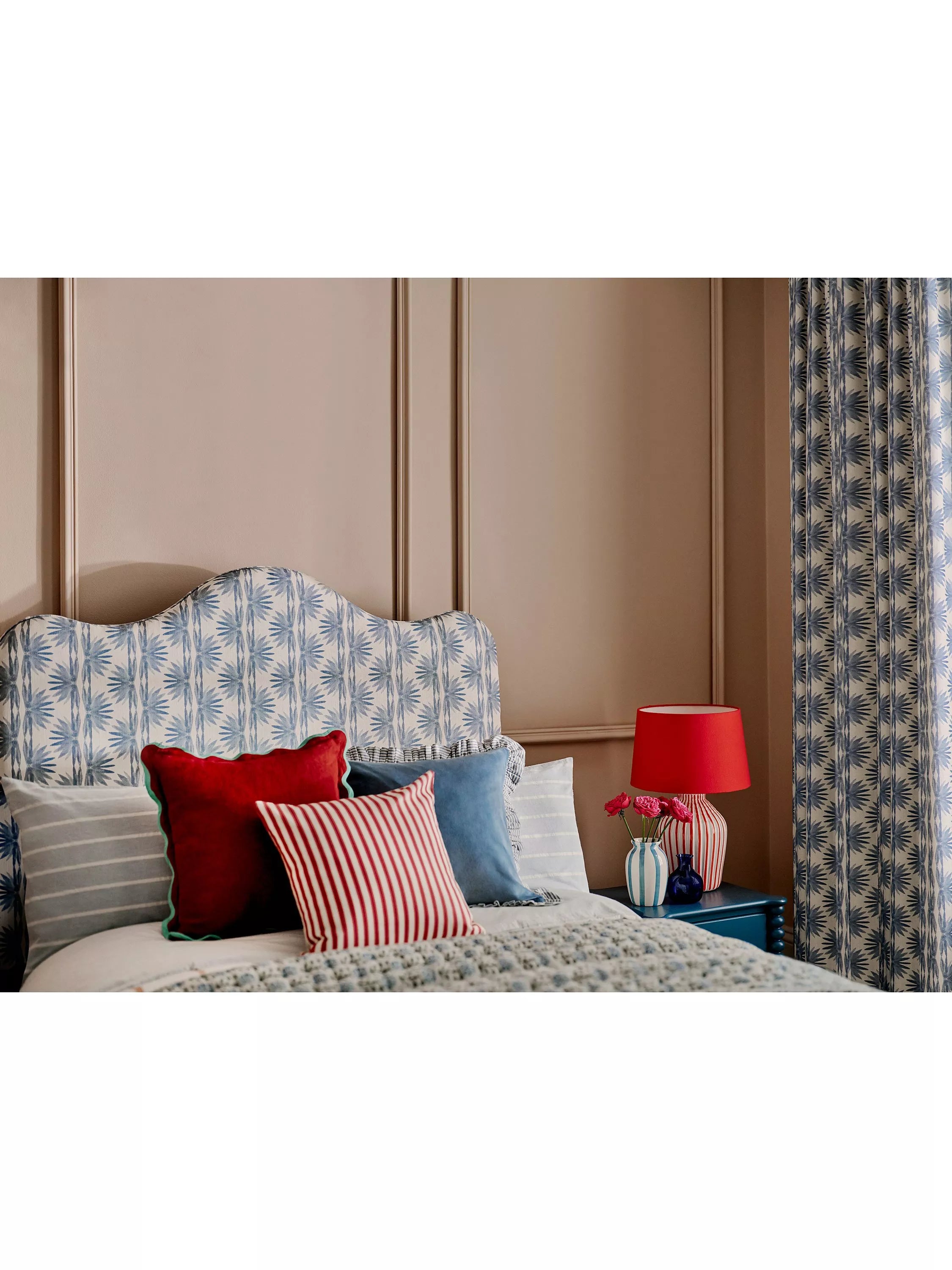 Sanderson Pinetum Stripe cushion cover (British brand)
