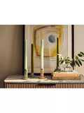John Lewis speckle candle holder green stoneware, UK version