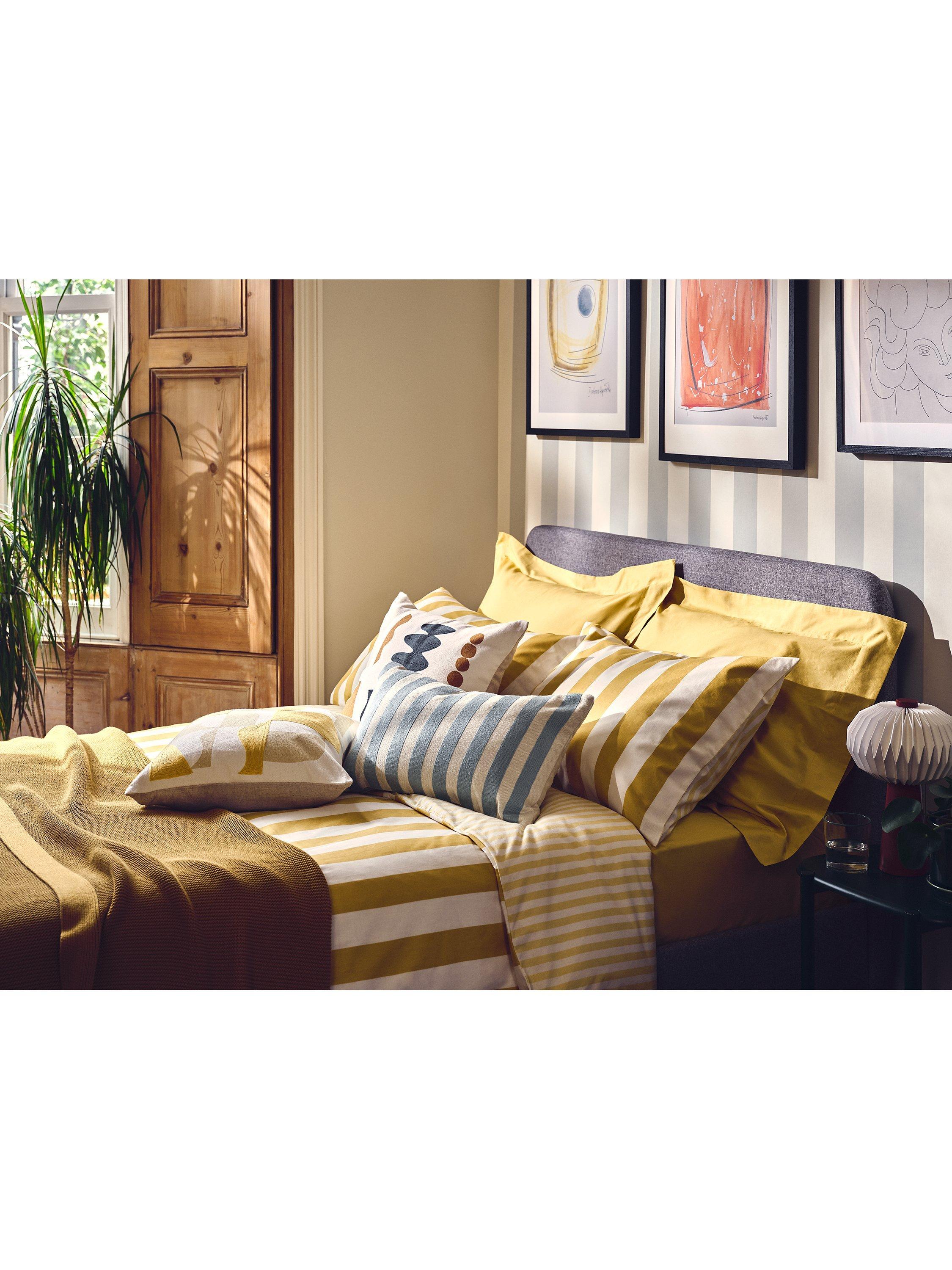 John Lewis block stripe reversible duvet cover set super king - British product
