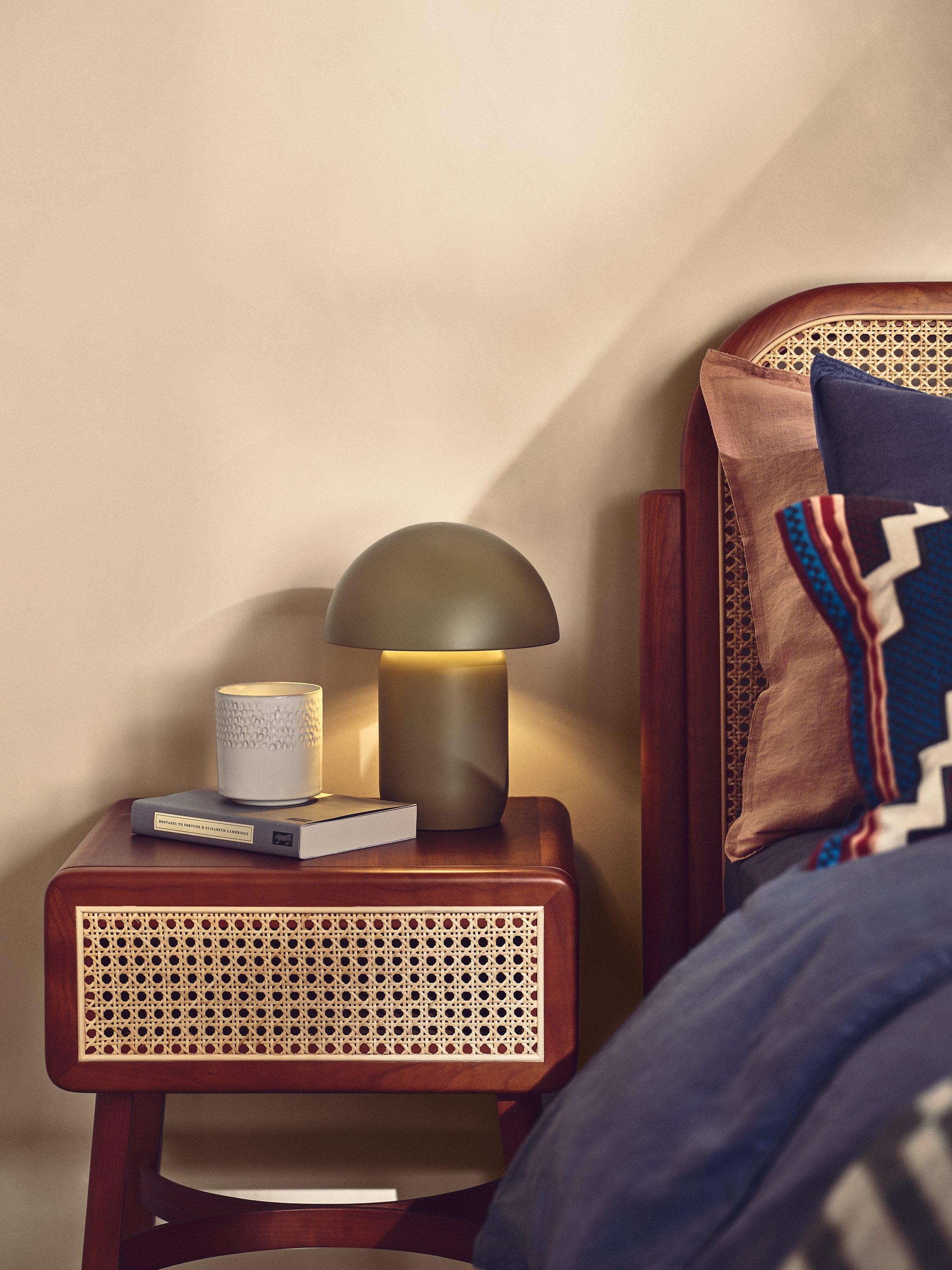 John Lewis mushroom rechargeable dimmable table lamp, UK version