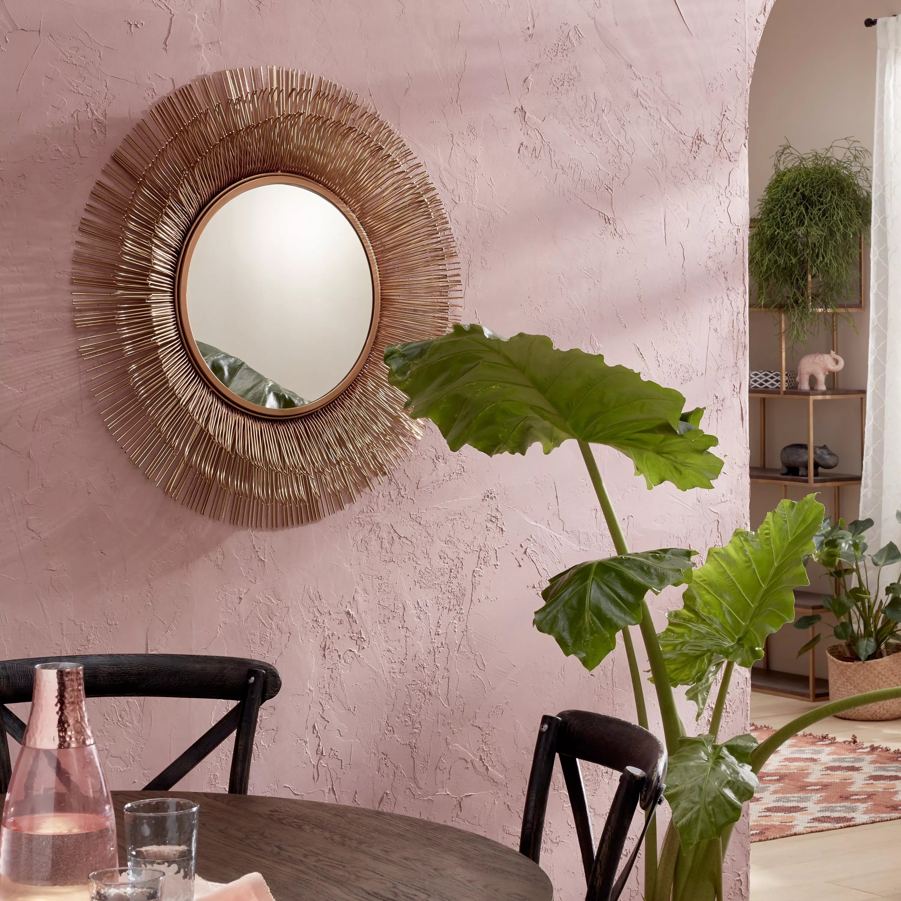 John Lewis round mirror gold 87cm (British brand)