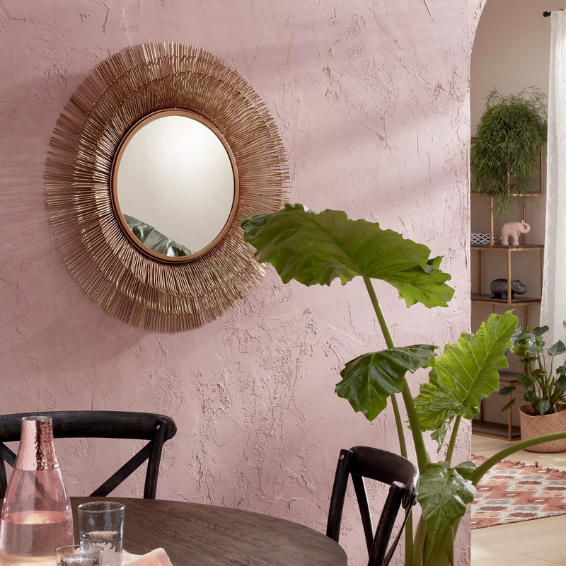 John Lewis round mirror gold 87cm (British brand)