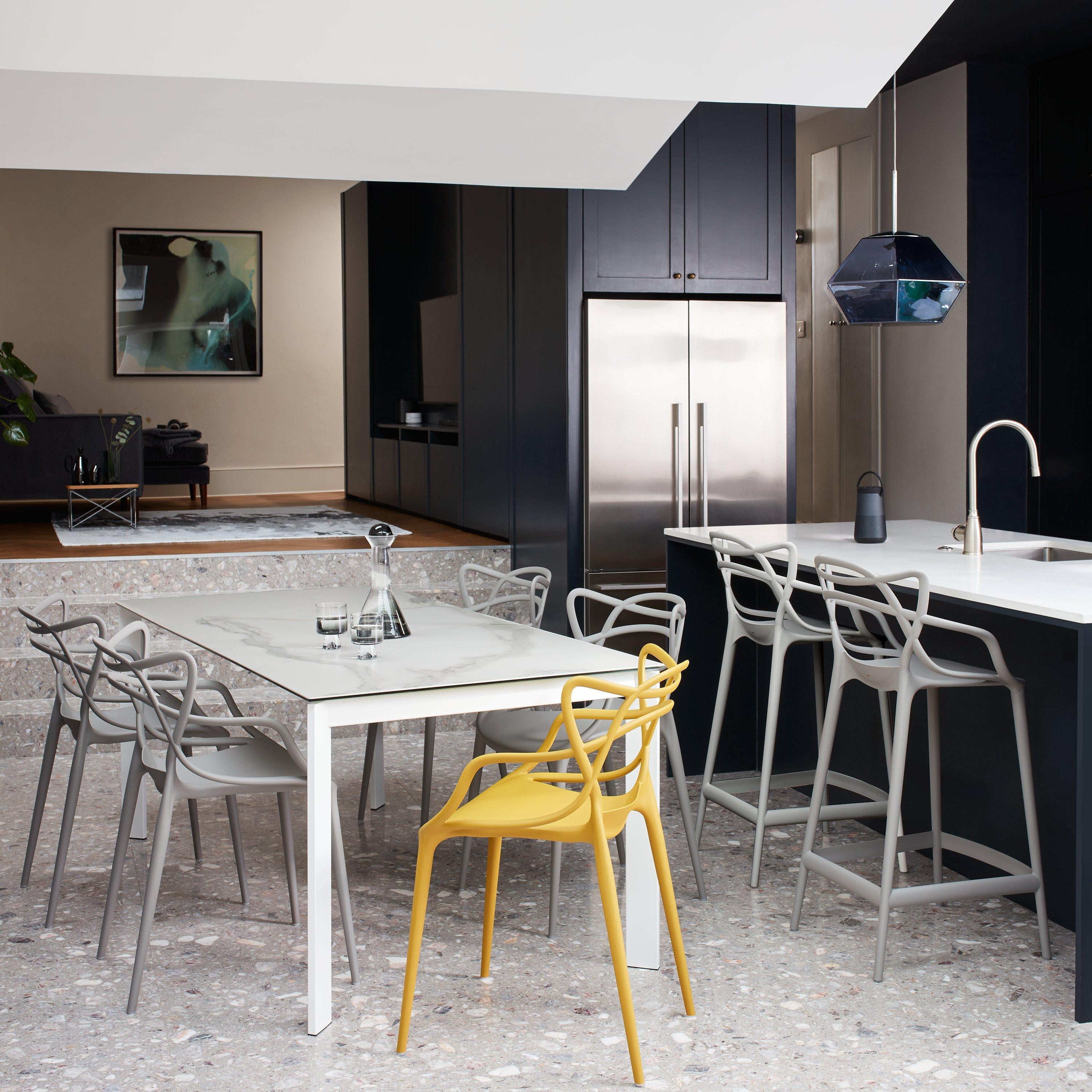 Kartell Masters stackable chair by Philippe Starck in polypropylene - British product