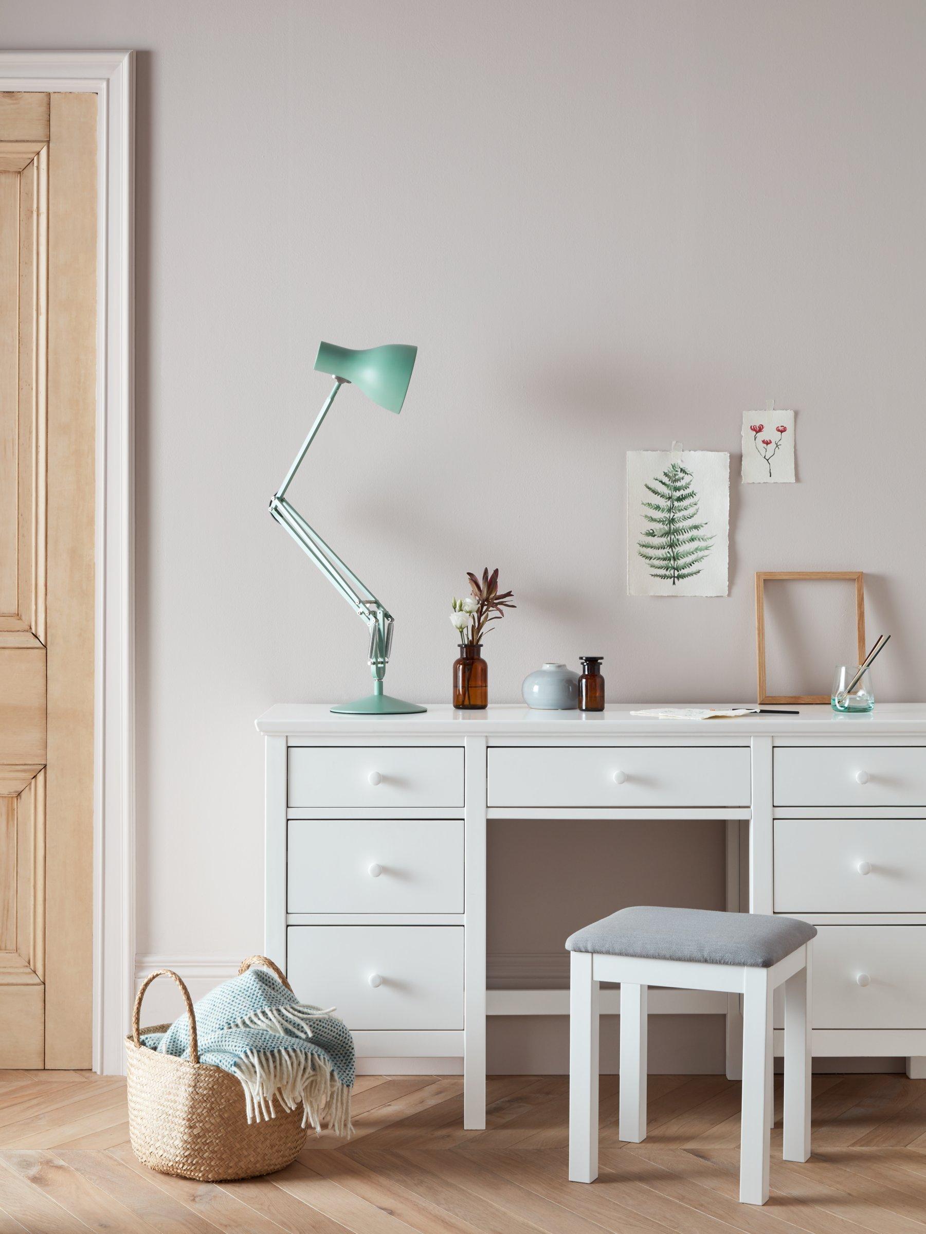 John Lewis Wilton upholstered stool with painted finish, British brand