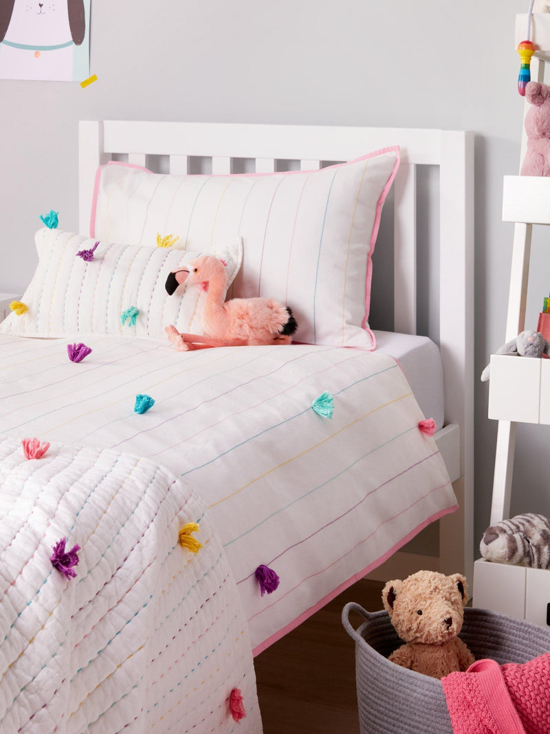 little home Pom Pom Quilt Multi, UK version