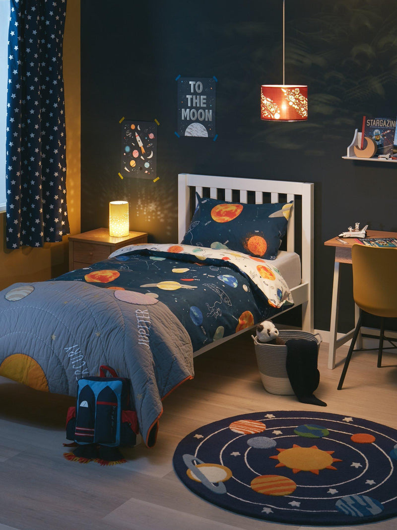John Lewis Outer Space quilted bedspread king size (British brand)