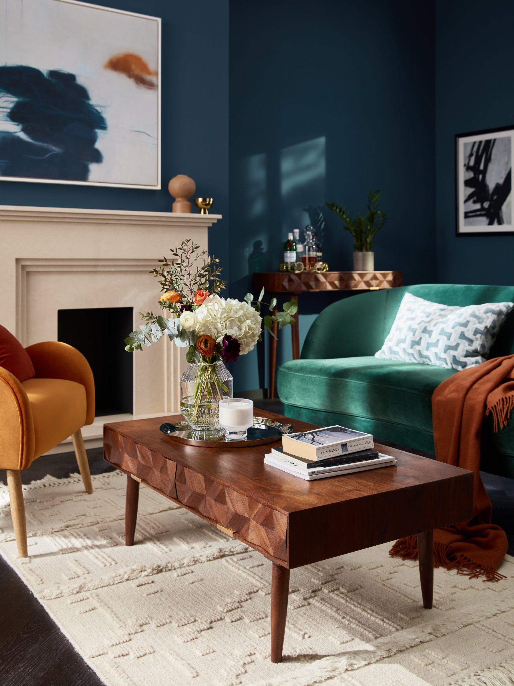 Swoon Franklin brown rectangular coffee table, UK version