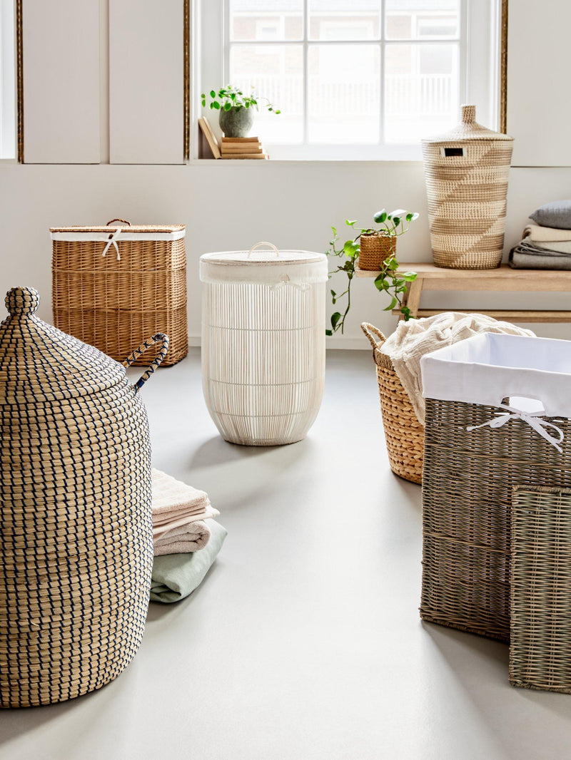 John Lewis Willow Laundry Basket Natural Double, UK version