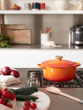 Le Creuset Signature Round Cast Iron Casserole Dish, UK version