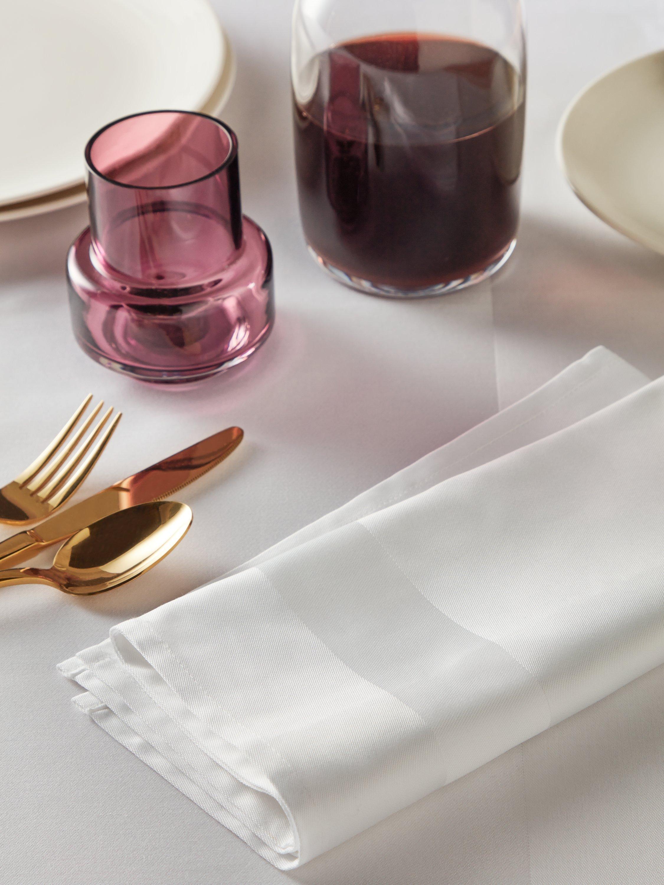 John Lewis fine cotton napkins set of 4 white, imported from the UK