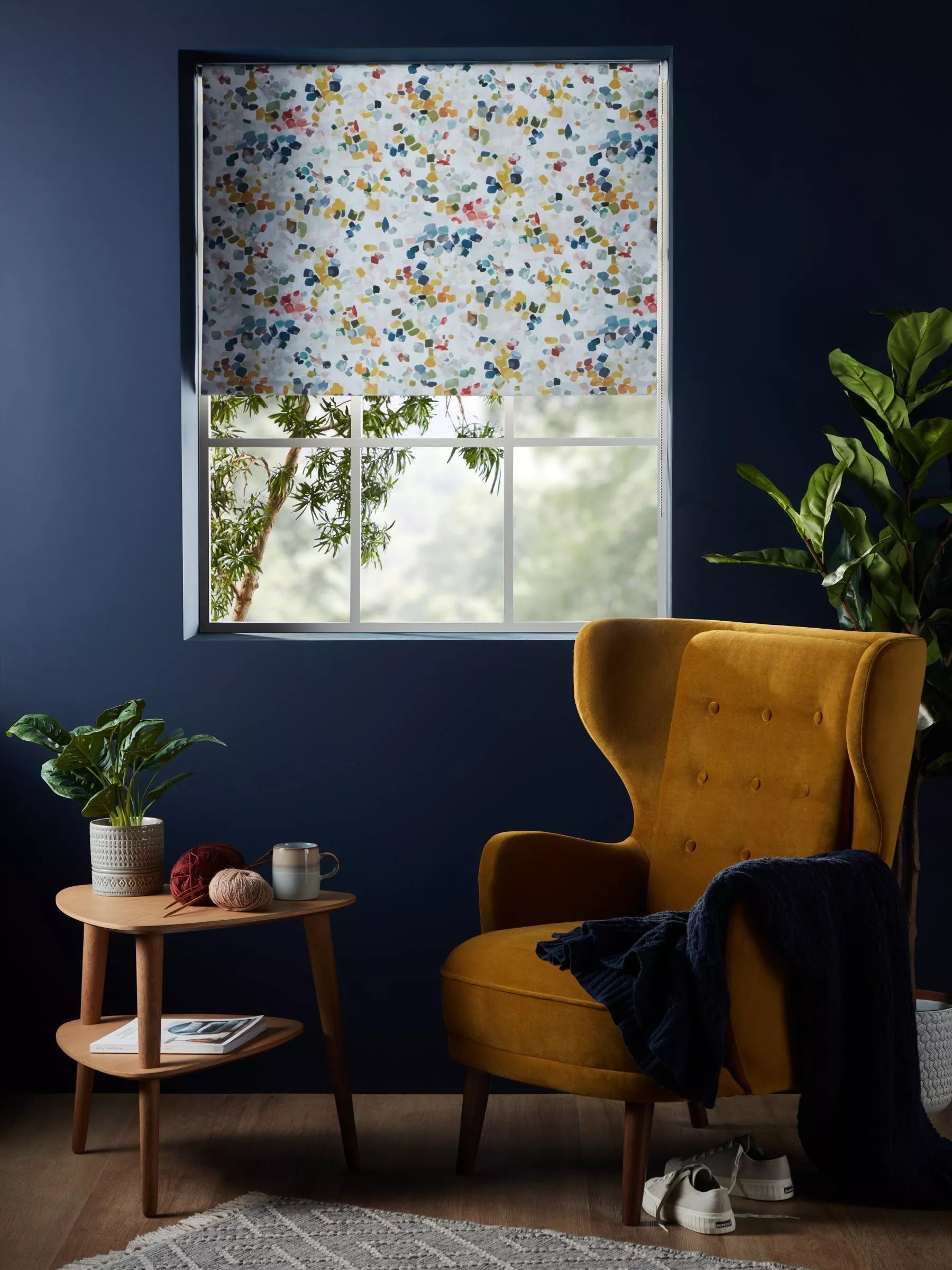 John Lewis Dapple Abstract blackout roller blind 180cm x 160cm, imported from the UK