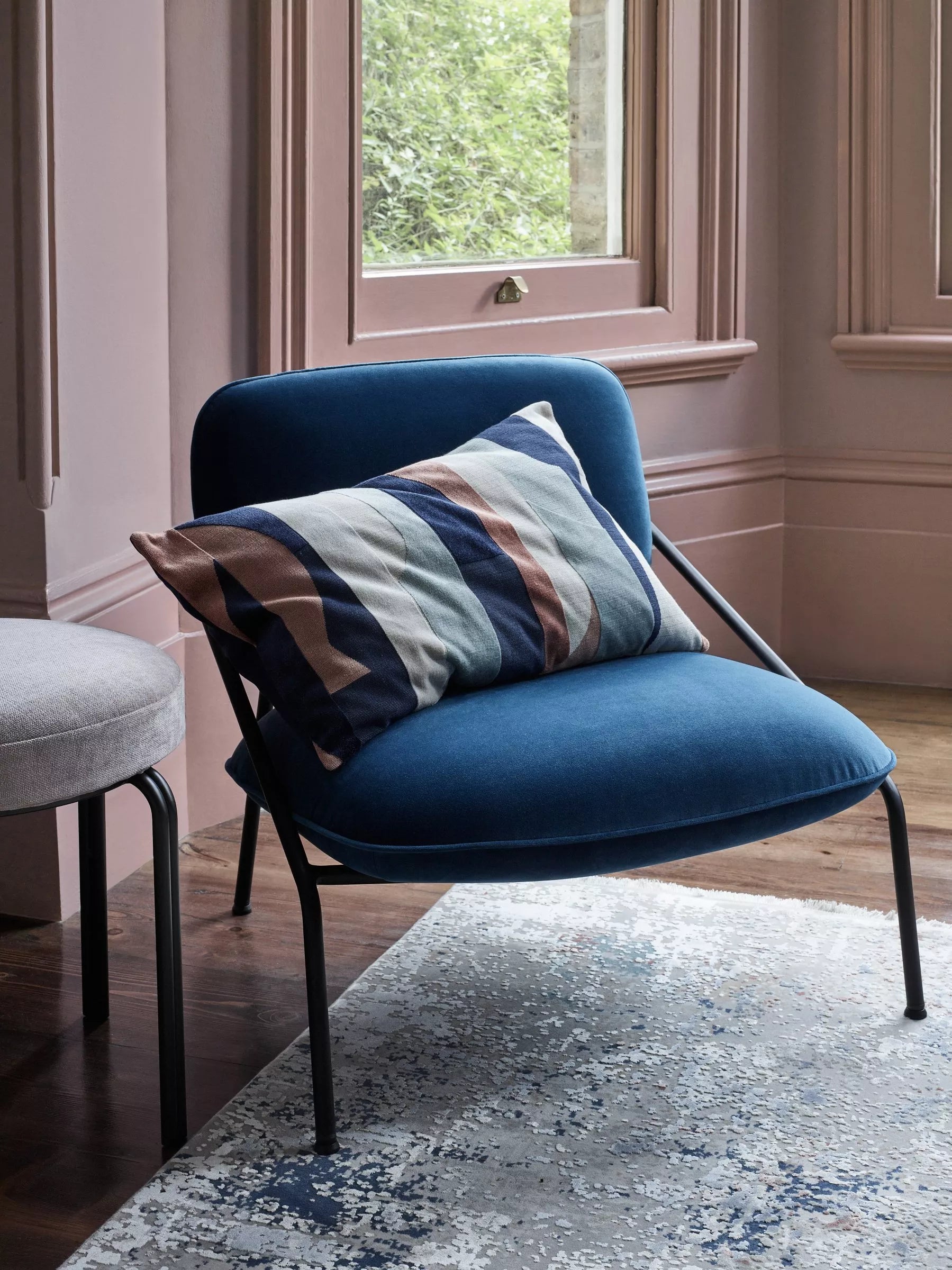 John Lewis Velvet Cushion Multi 40 x 60cm, UK version