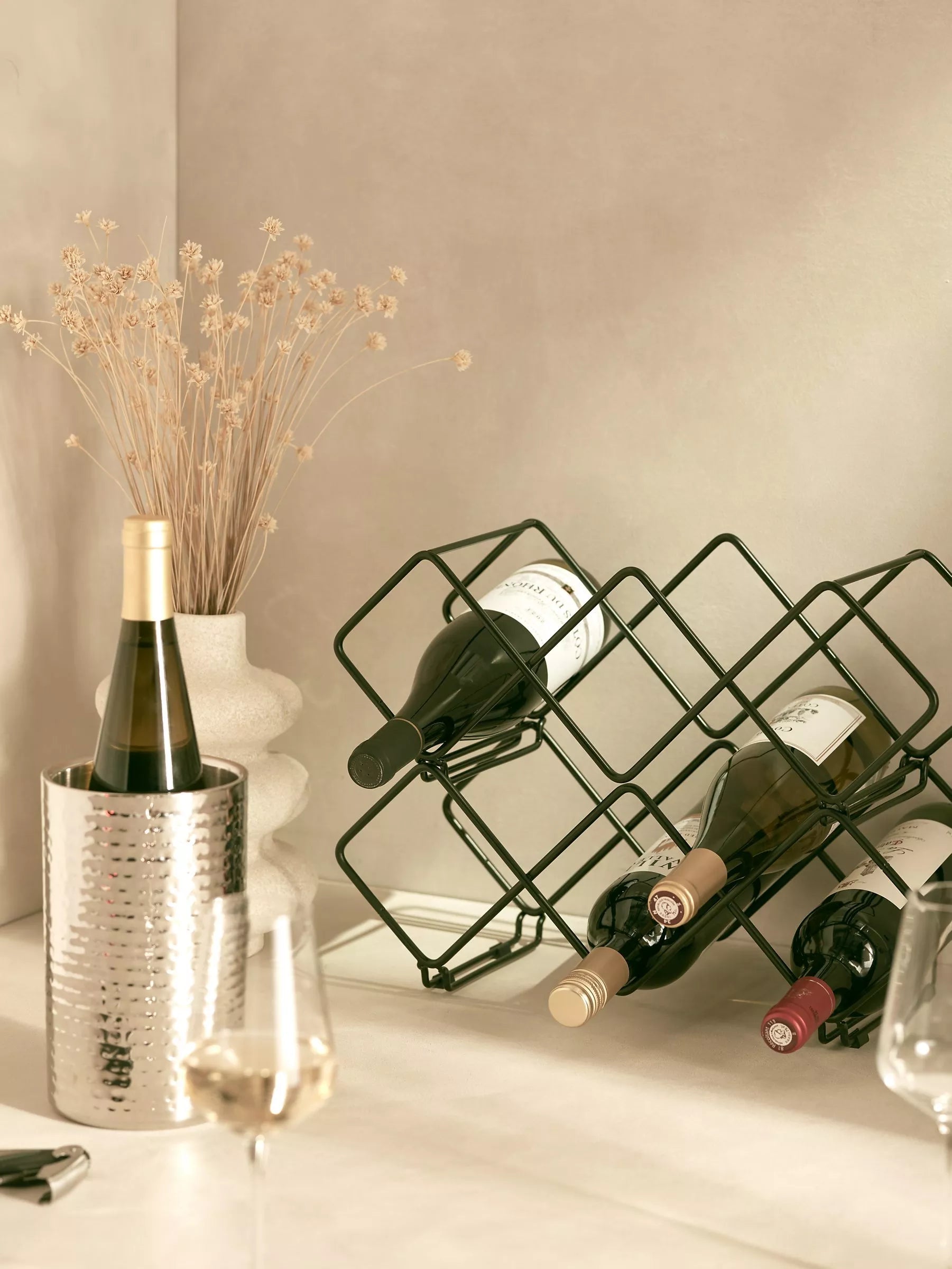 John Lewis hammered stainless steel wine cooler - British product
