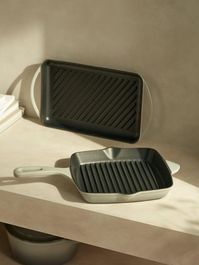 John Lewis Cast Iron Rectangular Grill Pan 33cm, UK version