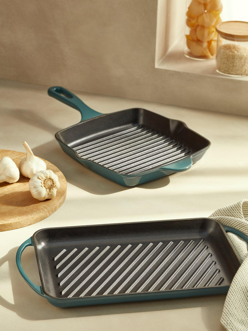 John Lewis Cast Iron Rectangular Grill Pan 33cm, UK version