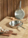 John Lewis 5-Ply Thermacore Stainless Steel Uncoated Frying Pan, UK version