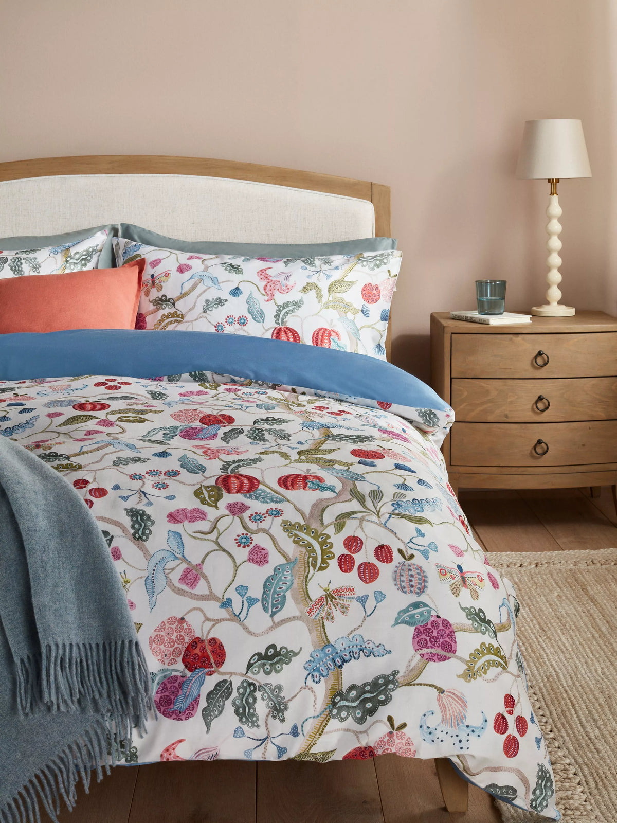 John Lewis fruit tree duvet cover set double (British brand)