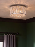 John Lewis crystal ceiling light with beads and chrome (British brand)
