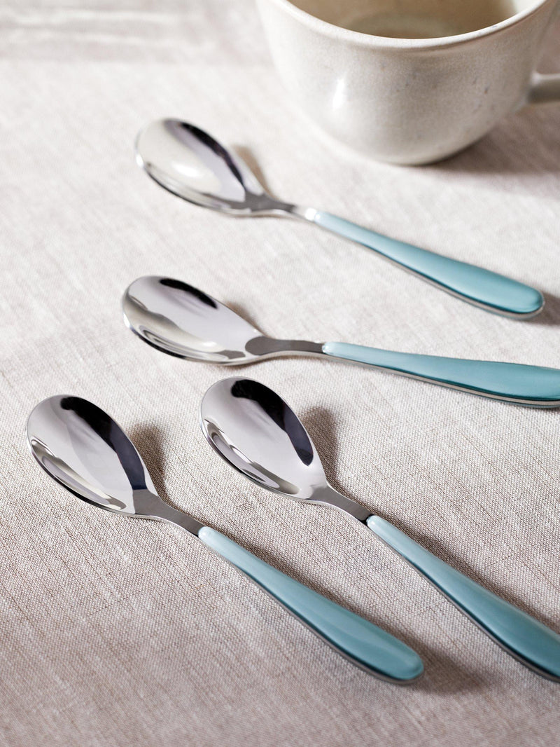 John Lewis Studio teaspoons set of 4 green handles - British product