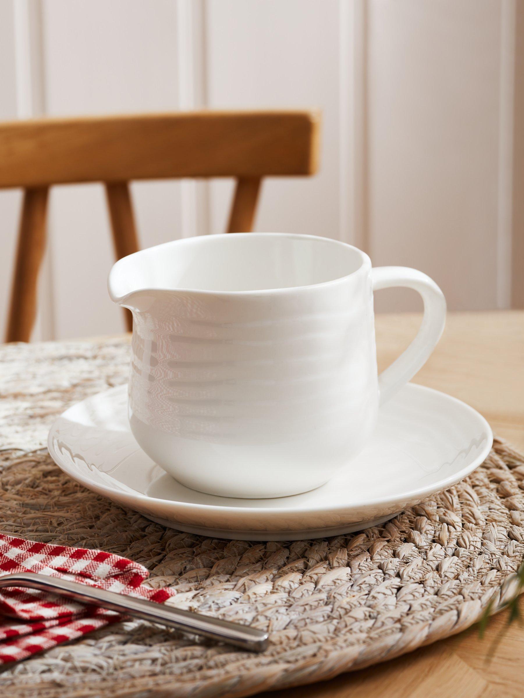 John Lewis Wave fine china milk jug 380ml, imported from the UK