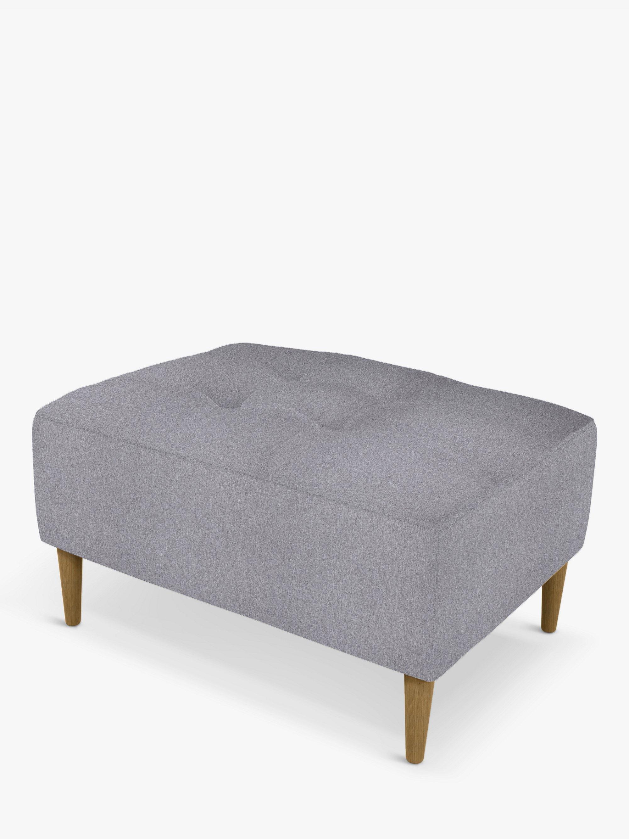 John Lewis Draper II footstool button detail - British product