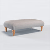 John Lewis Otley footstool with solid oak legs, imported from the UK