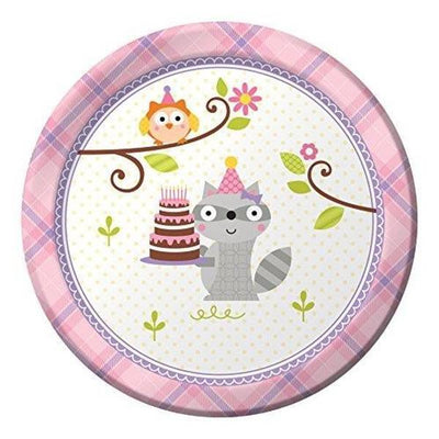 Superdrug Creative Party Flowers Birthday Dessert Plate (Pack of 8)- Buy online at McGrocer