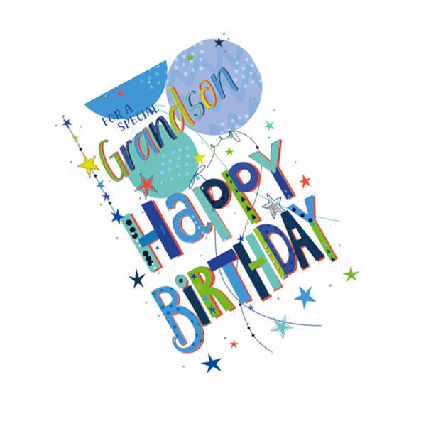 Simon Elvin For A Special Grandson Birthday Card (Pack of 6)