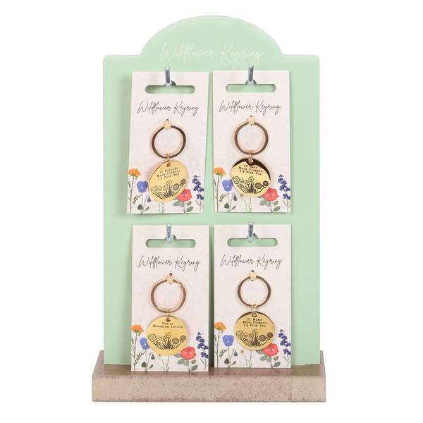 Something Different Wild Flowers Keyring (Pack of 24)