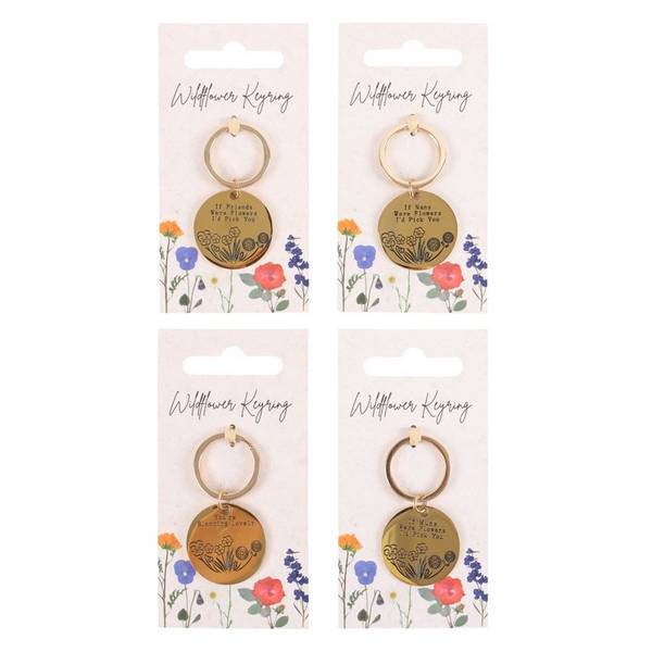 Something Different Wild Flowers Keyring (Pack of 24)