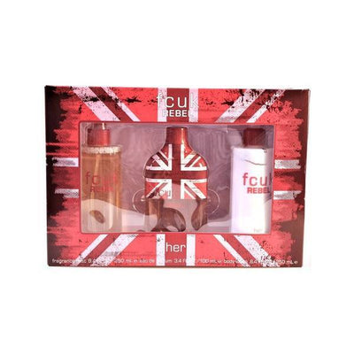 Superdrug FCUK Rebel For Her Gift Set 100ml EDT- Buy online at McGrocer