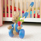 REMOVE Peter Rabbit Push Along Peter Rabbit Wooden Toy
