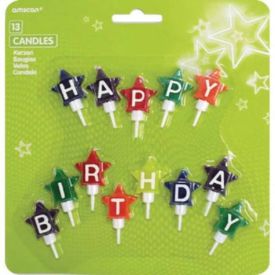 Superdrug Amscan Stars Happy Birthday Candle (Pack of 13)- Buy online at McGrocer