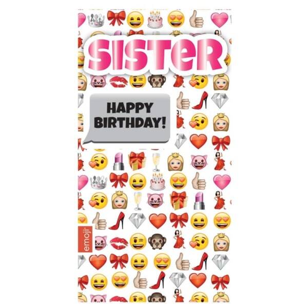 Emoji Sister Birthday Card