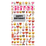 Emoji Sister Birthday Card