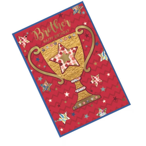 Simon Elvin Brother Happy Birthday Card (Pack of 6)