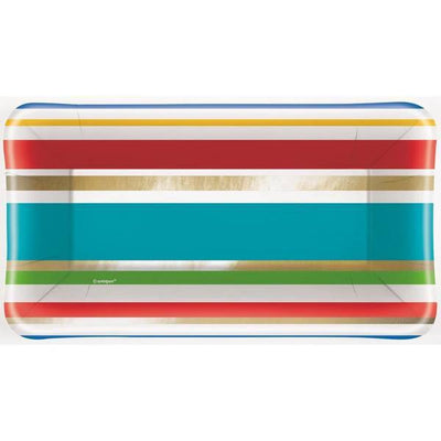 Superdrug Unique Party Paper Striped Appetiser Plates (Pack of 8)- Buy online at McGrocer