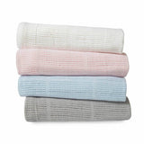 Clair De Lune Cotton Cellular Blanket Small Grey