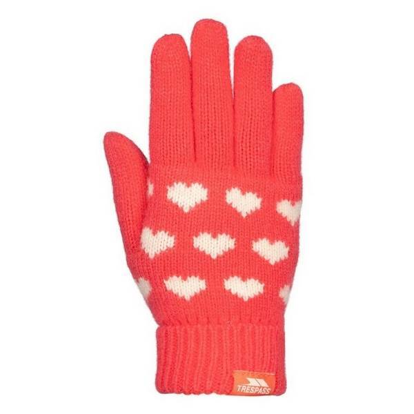 Trespass Girls Mary Hearts Gloves (5-7 Years)
