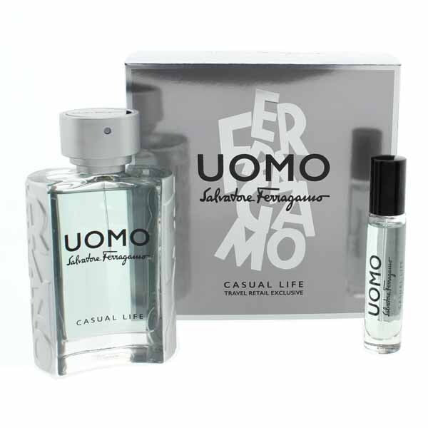 Salvatore Ferragamo Uomo Casual Life 100ml Eau De Toilette Gift Set