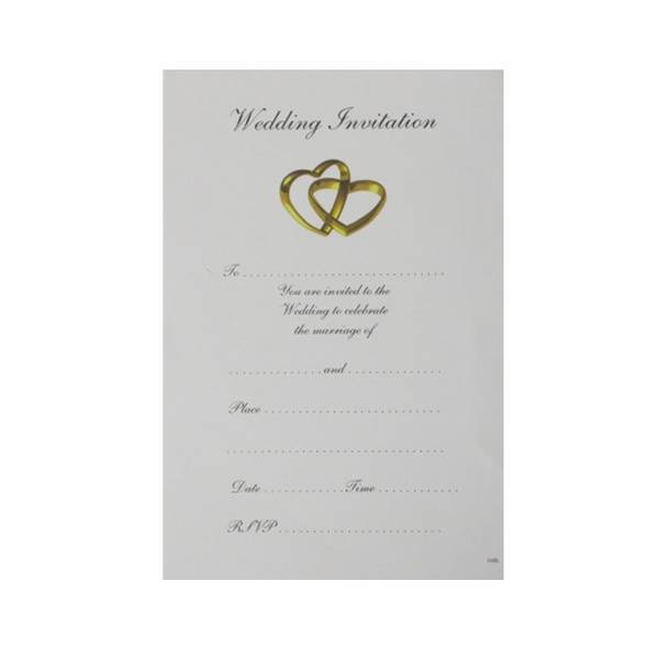 Hearts Wedding Invitation (Pack of 20)