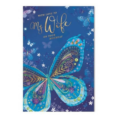Superdrug Simon Elvin With Love To My Wife Birthday Card (Pack of 6)- Buy online at McGrocer