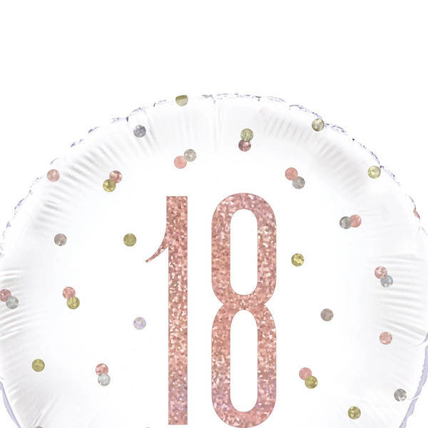 Unique Party Round 18th Foil Balloon