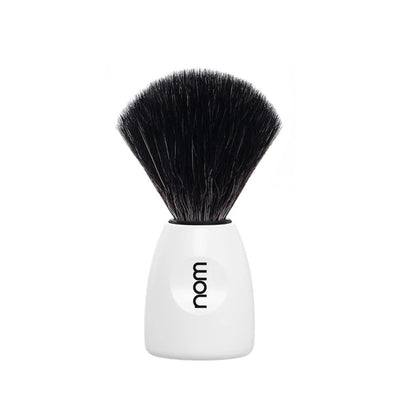 Superdrug Nom LASSE Black Fibre Shaving Brush in White- Buy online at McGrocer