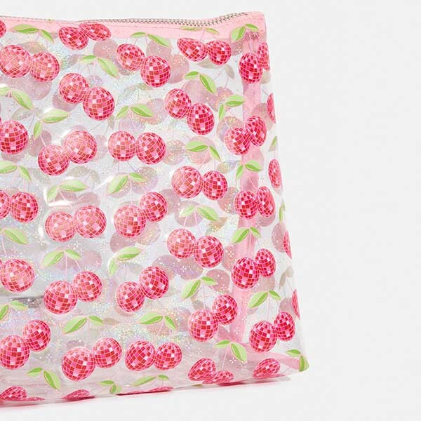 Skinnydip London Disco Cherries Wash Bag 100% TPU