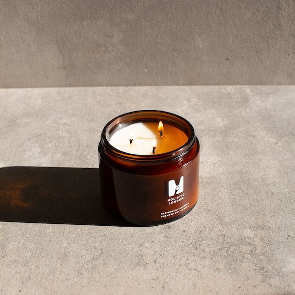 Holistic London Pink Pepper + Peony Scented Candle 500ml