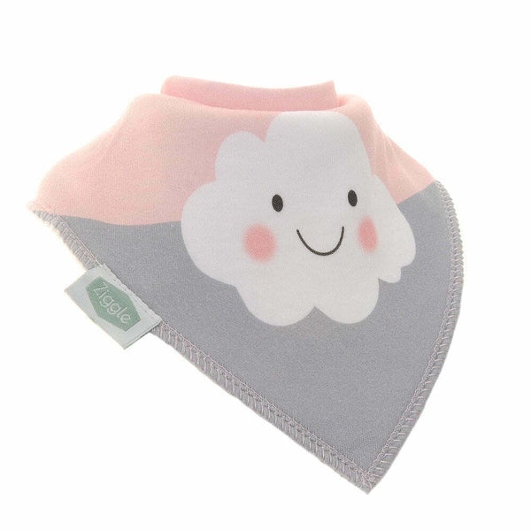 Ziggle Cuddly Pink Bandana Dribble Bib Set